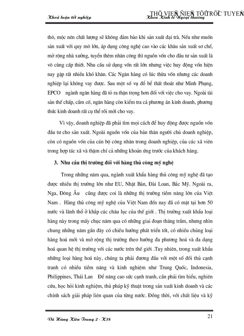 image for page Một số giải pháp thúc đẩy xuất khẩu hàng thủ công mỹ nghệ của Việt Nam thời kỳ 2001 2010