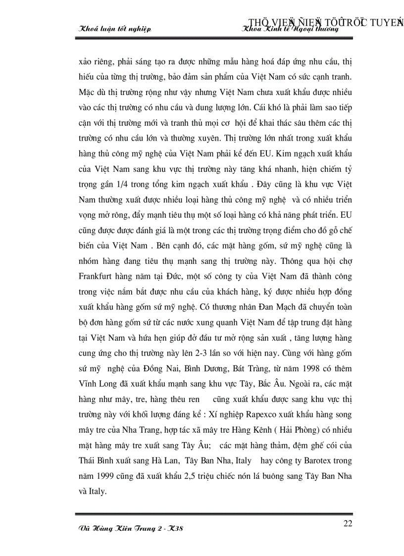 image for page Một số giải pháp thúc đẩy xuất khẩu hàng thủ công mỹ nghệ của Việt Nam thời kỳ 2001 2010