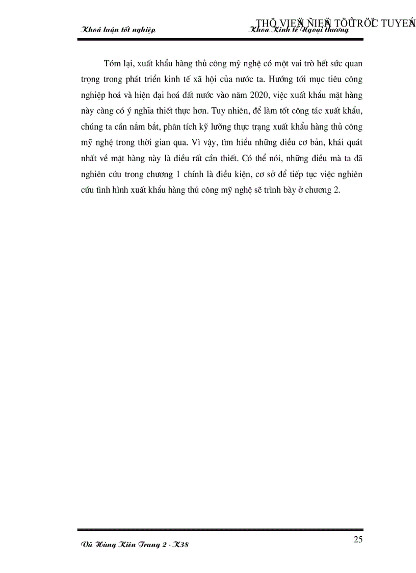image for page Một số giải pháp thúc đẩy xuất khẩu hàng thủ công mỹ nghệ của Việt Nam thời kỳ 2001 2010