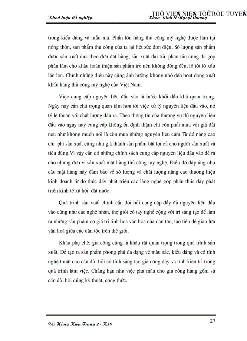 image for page Một số giải pháp thúc đẩy xuất khẩu hàng thủ công mỹ nghệ của Việt Nam thời kỳ 2001 2010