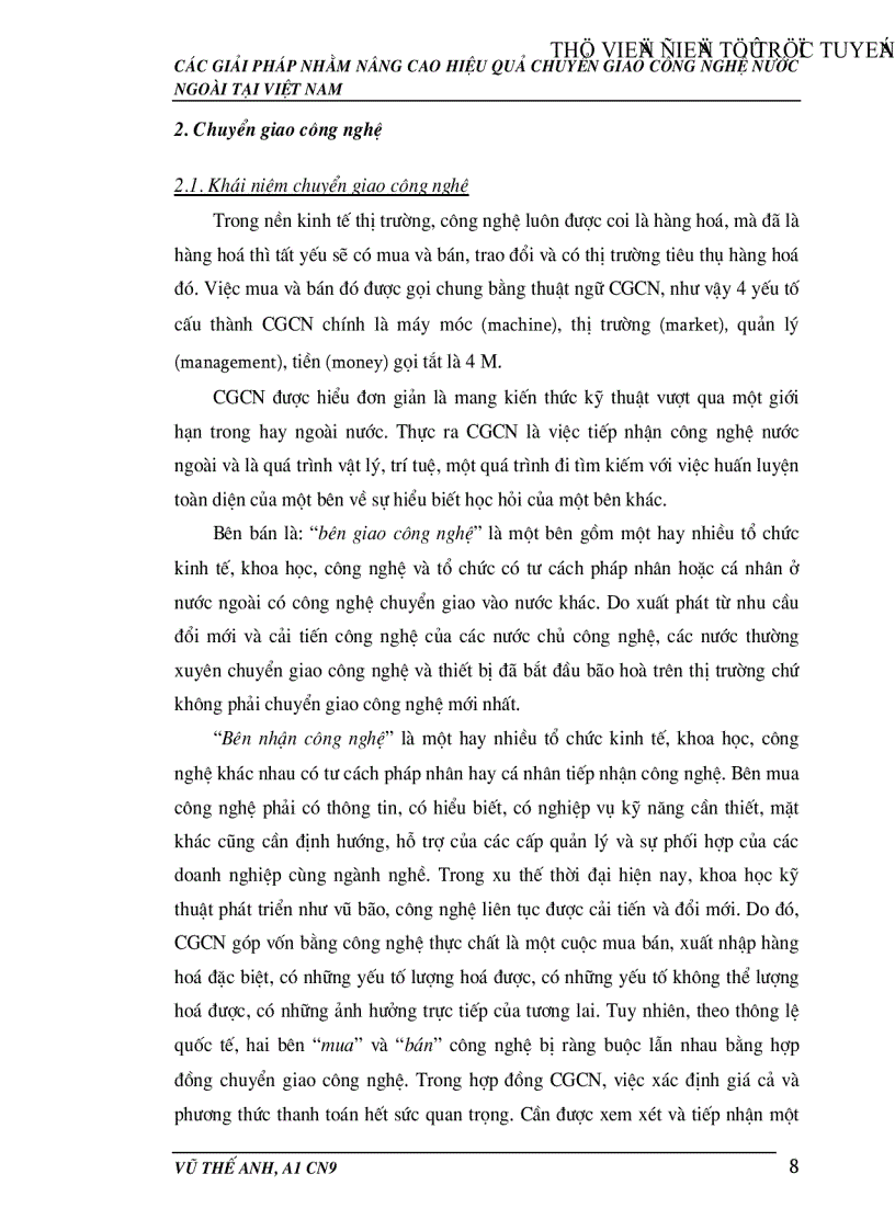image for page Các giải pháp nhằm nâng cao hiệu quả hoạt động chuyển giao công nghệ nước ngoài tại Việt Nam