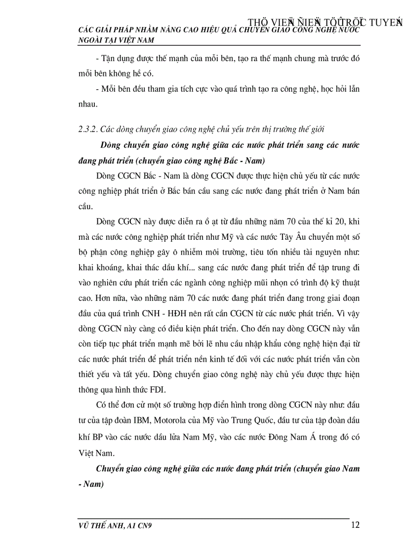image for page Các giải pháp nhằm nâng cao hiệu quả hoạt động chuyển giao công nghệ nước ngoài tại Việt Nam