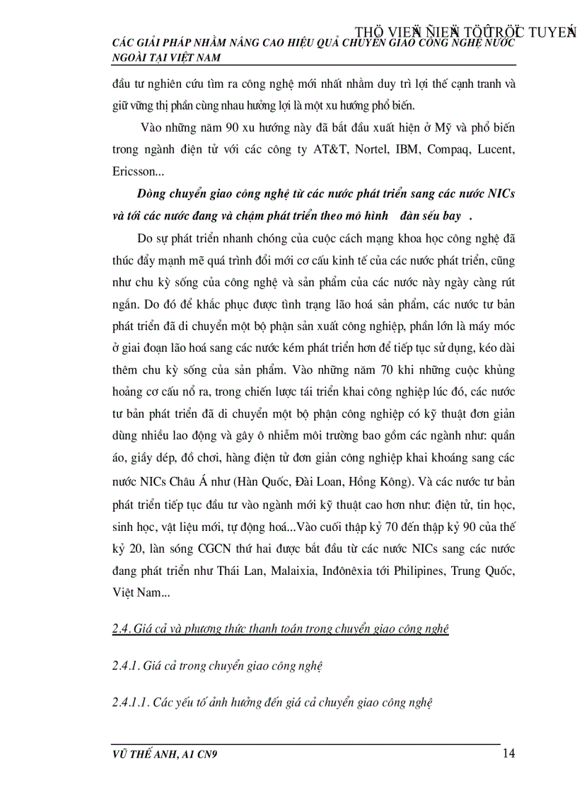 image for page Các giải pháp nhằm nâng cao hiệu quả hoạt động chuyển giao công nghệ nước ngoài tại Việt Nam