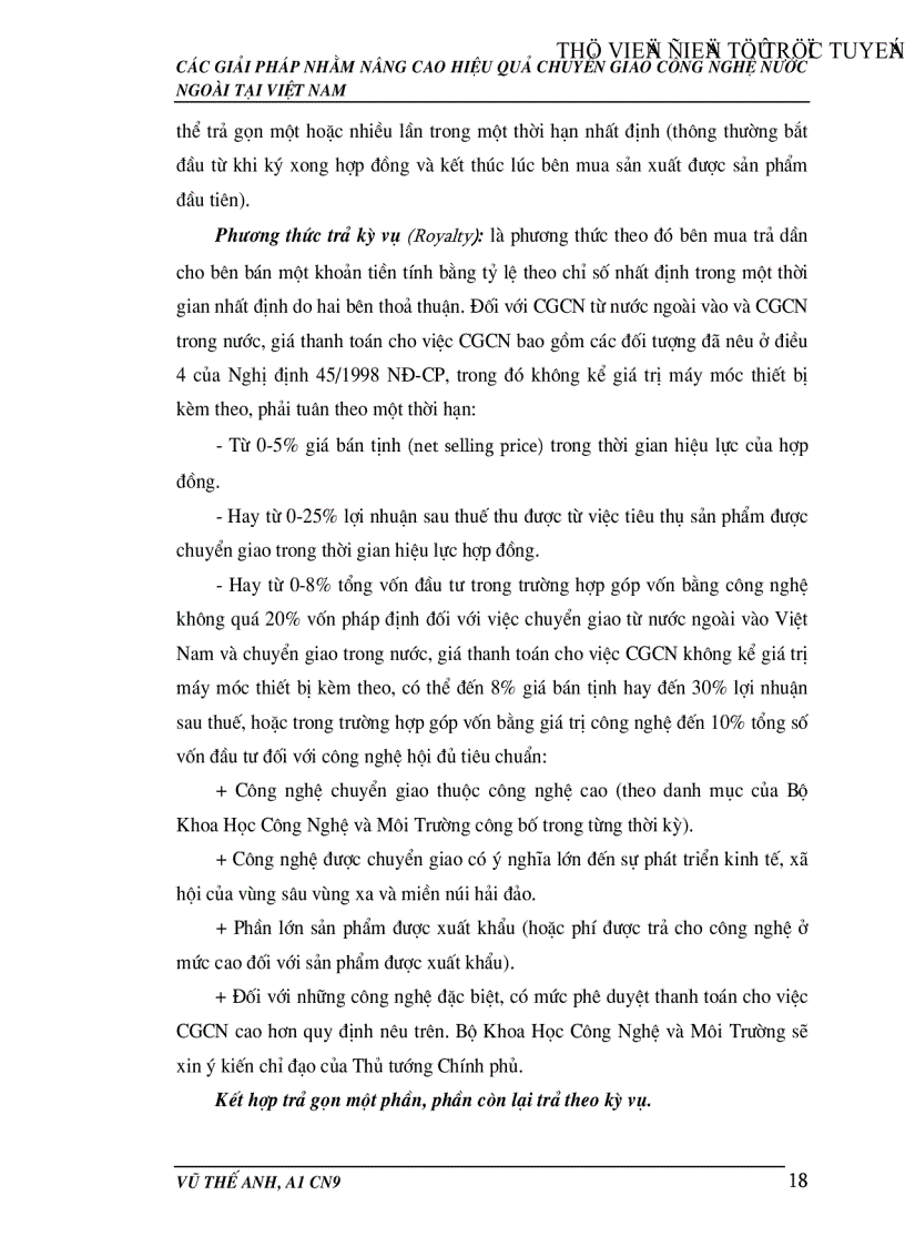 image for page Các giải pháp nhằm nâng cao hiệu quả hoạt động chuyển giao công nghệ nước ngoài tại Việt Nam