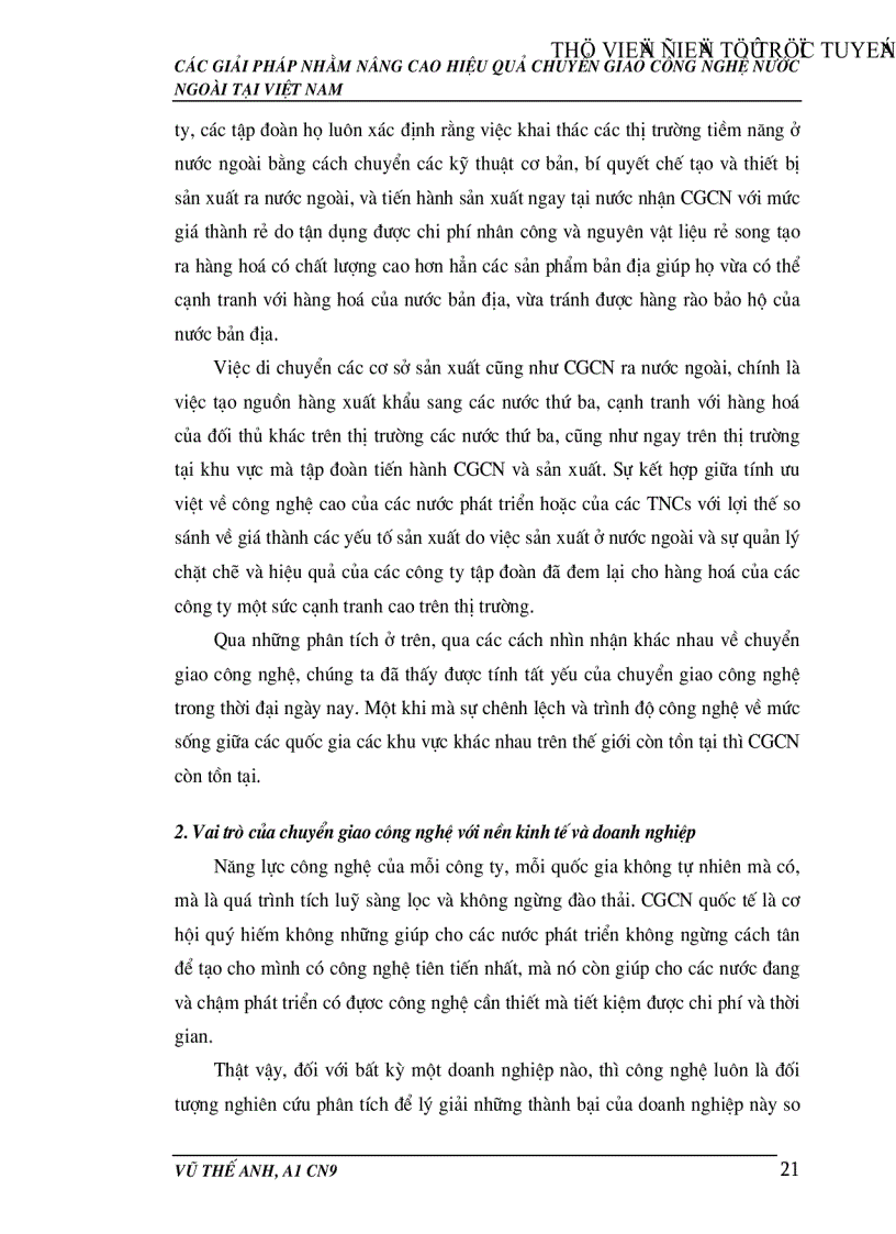 image for page Các giải pháp nhằm nâng cao hiệu quả hoạt động chuyển giao công nghệ nước ngoài tại Việt Nam