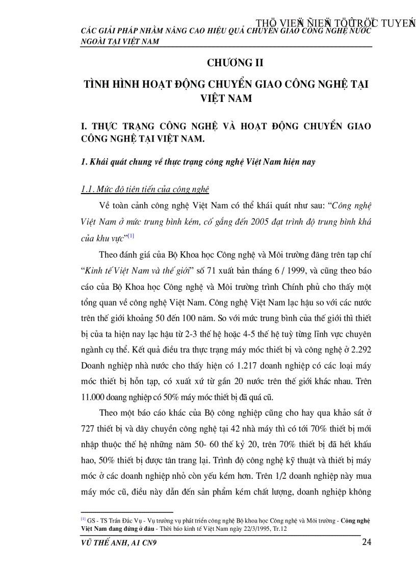 image for page Các giải pháp nhằm nâng cao hiệu quả hoạt động chuyển giao công nghệ nước ngoài tại Việt Nam