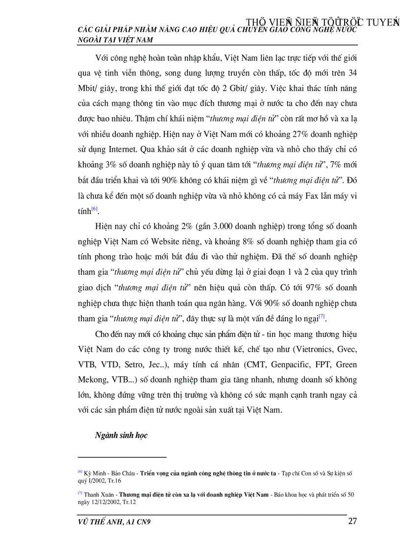 image for page Các giải pháp nhằm nâng cao hiệu quả hoạt động chuyển giao công nghệ nước ngoài tại Việt Nam