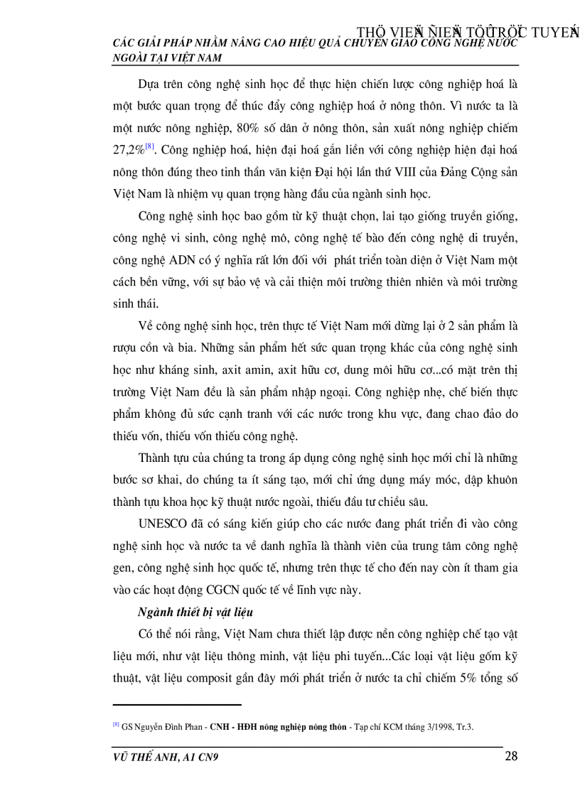 image for page Các giải pháp nhằm nâng cao hiệu quả hoạt động chuyển giao công nghệ nước ngoài tại Việt Nam