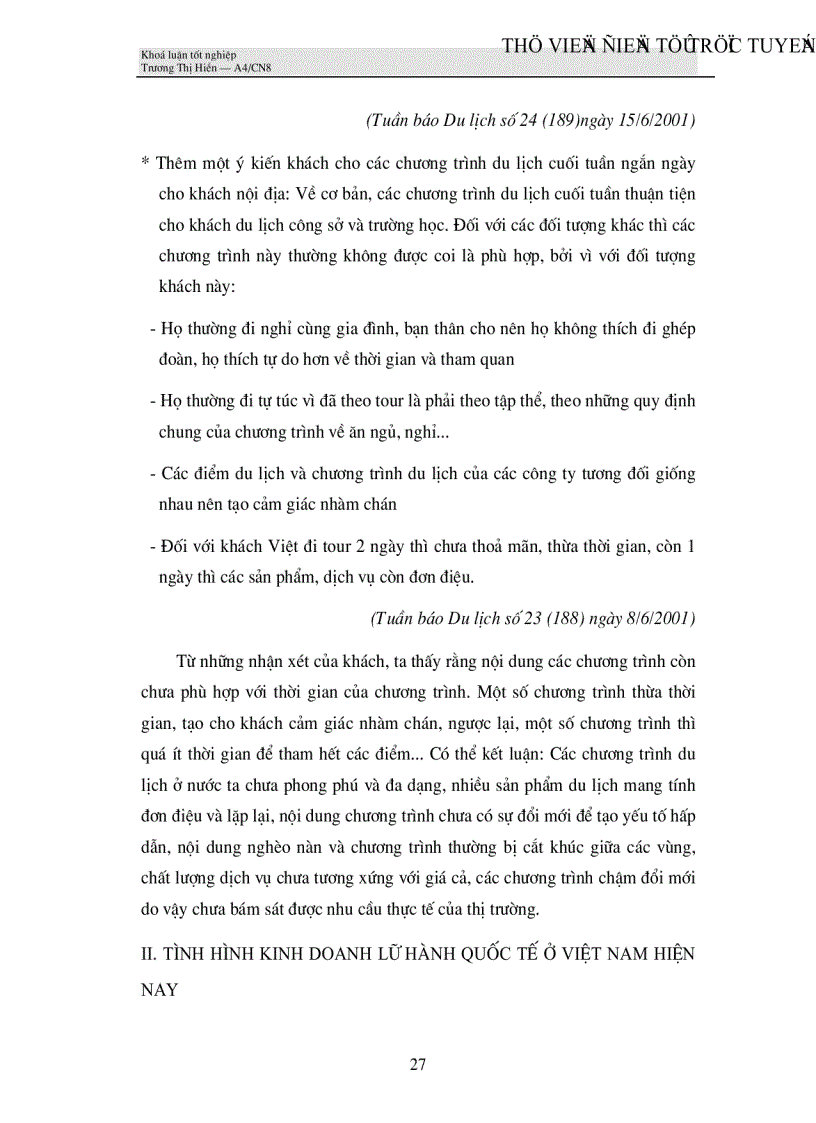 image for page Thực trạng và giải pháp nâng cao hiệu quả thu hút khách quốc tế hơn nữa vào Việt Nam trong thời gian tới