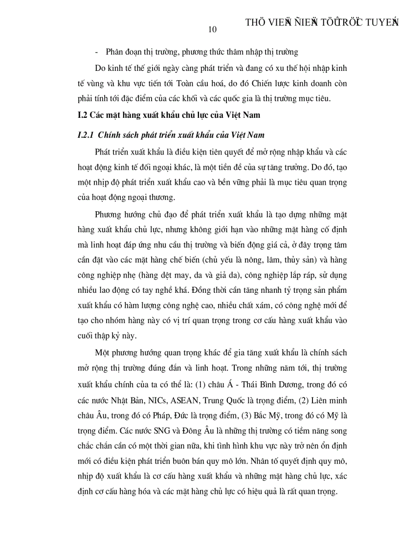 image for page Chiến lược phát triển các nhóm mặt hàng xuất khẩu chủ lực giai đoạn 2005 2010