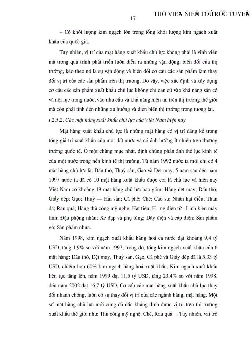 image for page Chiến lược phát triển các nhóm mặt hàng xuất khẩu chủ lực giai đoạn 2005 2010