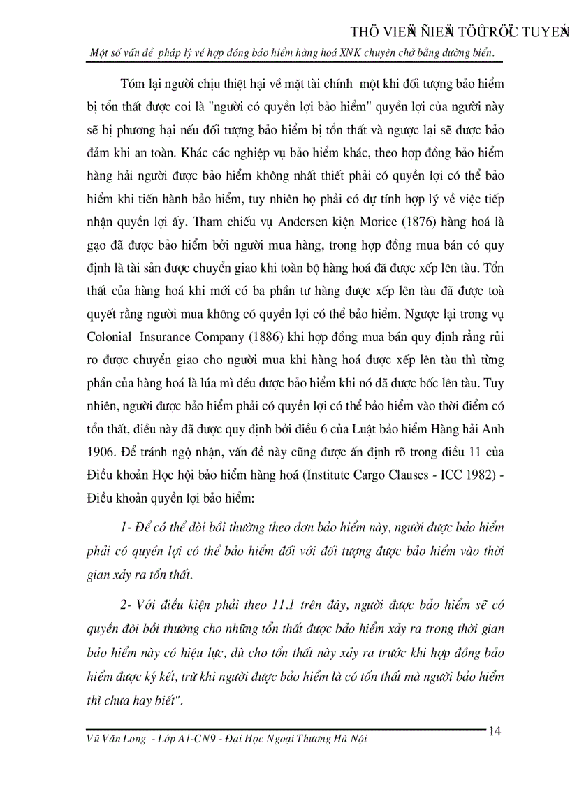 image for page Một số vấn đề pháp lý về hợp đồng bảo hiểm hàng hoá xuất nhập khẩu chuyên chở bằng đường biển