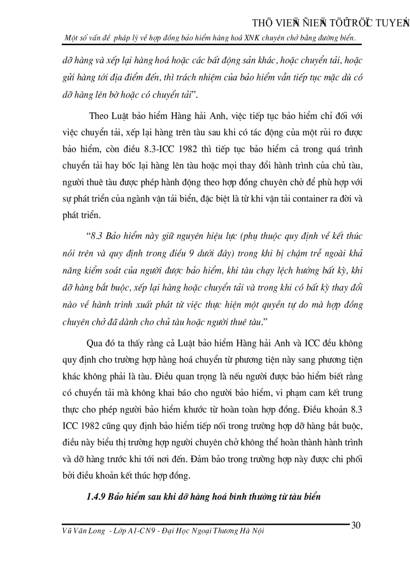 image for page Một số vấn đề pháp lý về hợp đồng bảo hiểm hàng hoá xuất nhập khẩu chuyên chở bằng đường biển