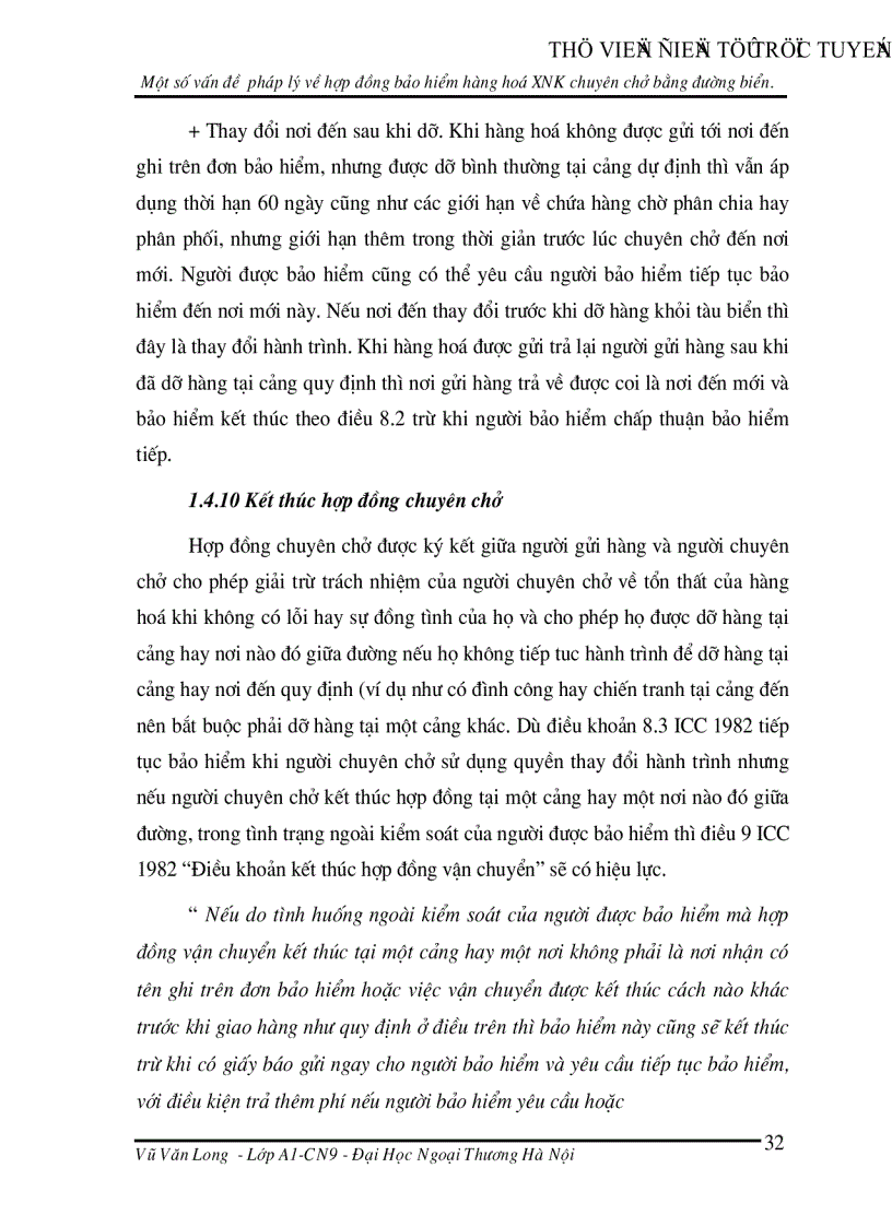 image for page Một số vấn đề pháp lý về hợp đồng bảo hiểm hàng hoá xuất nhập khẩu chuyên chở bằng đường biển