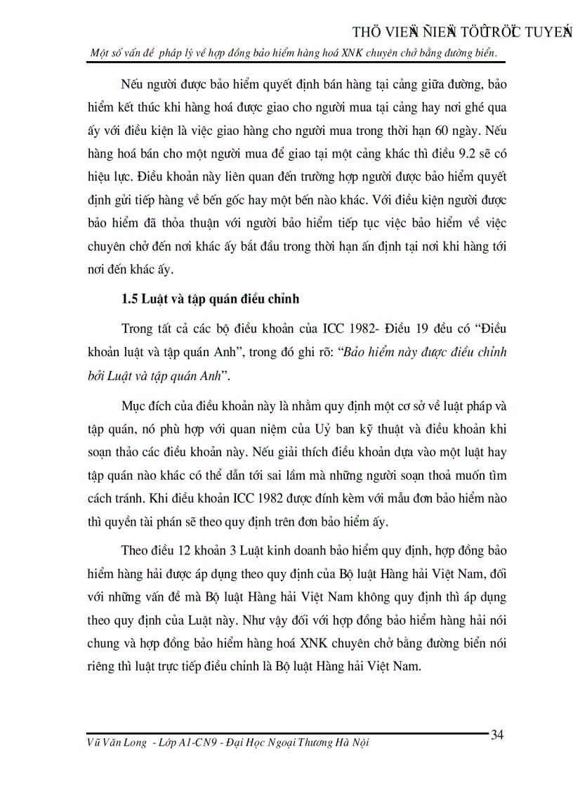 image for page Một số vấn đề pháp lý về hợp đồng bảo hiểm hàng hoá xuất nhập khẩu chuyên chở bằng đường biển