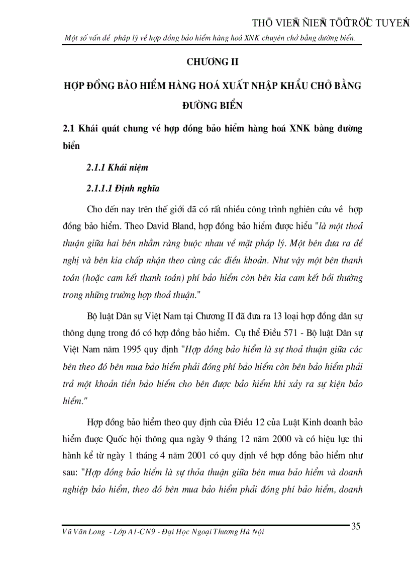 image for page Một số vấn đề pháp lý về hợp đồng bảo hiểm hàng hoá xuất nhập khẩu chuyên chở bằng đường biển