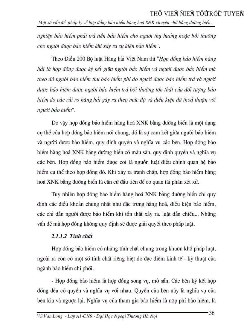 image for page Một số vấn đề pháp lý về hợp đồng bảo hiểm hàng hoá xuất nhập khẩu chuyên chở bằng đường biển