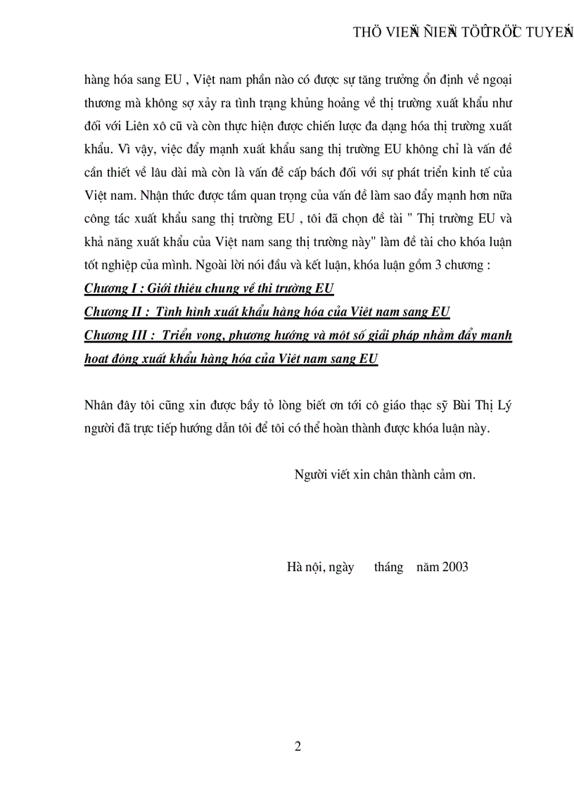 image for page Thị trường EU và khả năng xuất khẩu của Việt nam sang thị trường này