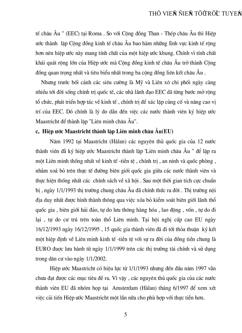 image for page Thị trường EU và khả năng xuất khẩu của Việt nam sang thị trường này