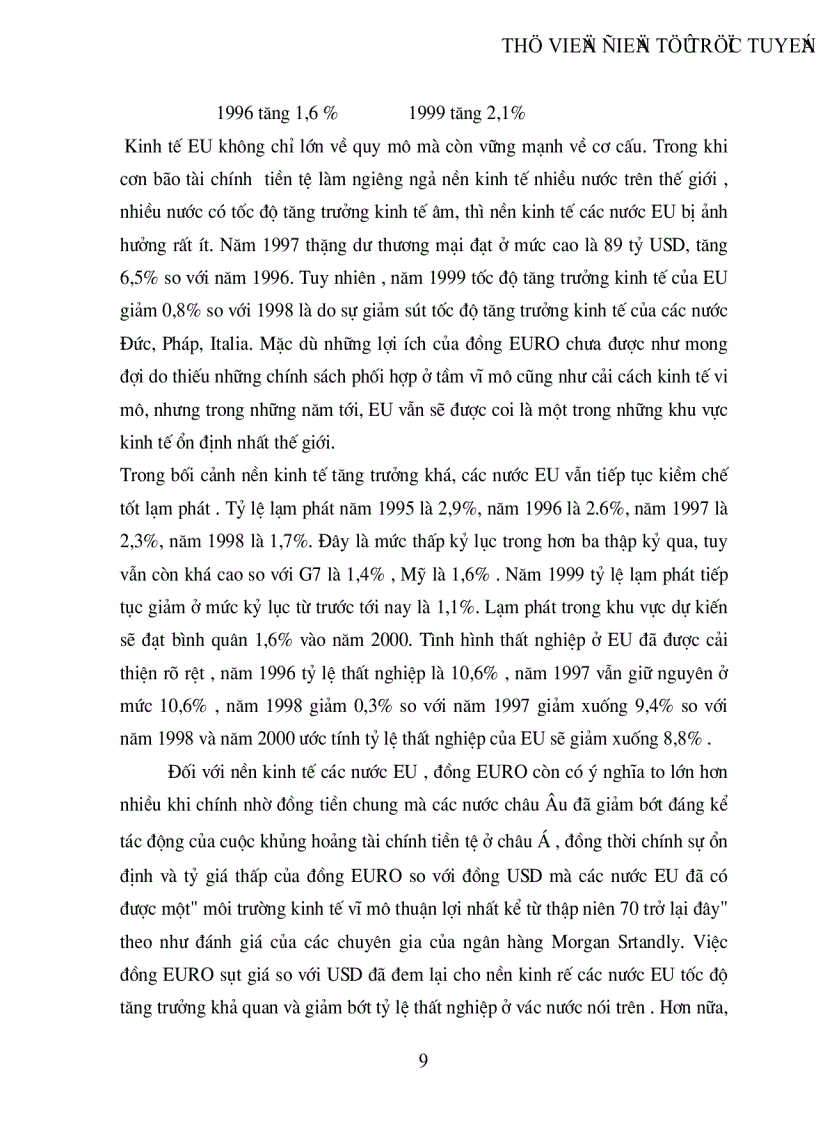 image for page Thị trường EU và khả năng xuất khẩu của Việt nam sang thị trường này