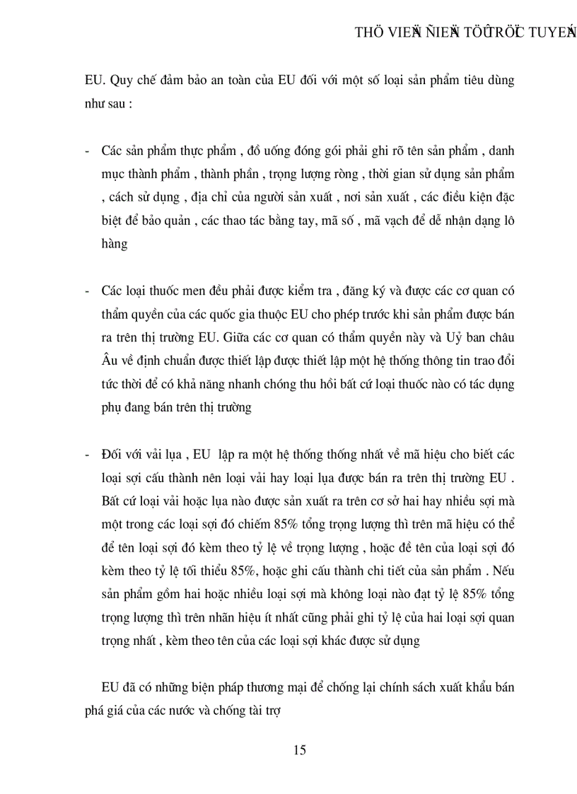 image for page Thị trường EU và khả năng xuất khẩu của Việt nam sang thị trường này