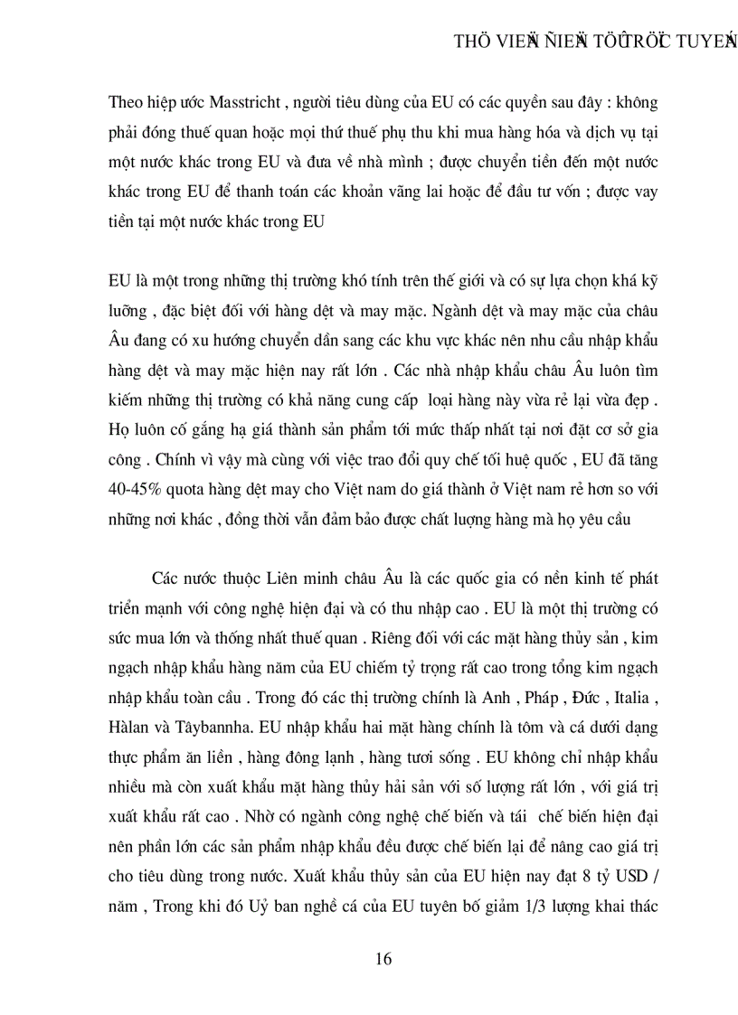 image for page Thị trường EU và khả năng xuất khẩu của Việt nam sang thị trường này