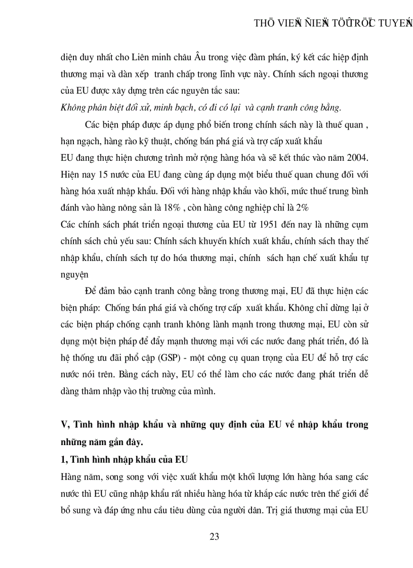 image for page Thị trường EU và khả năng xuất khẩu của Việt nam sang thị trường này
