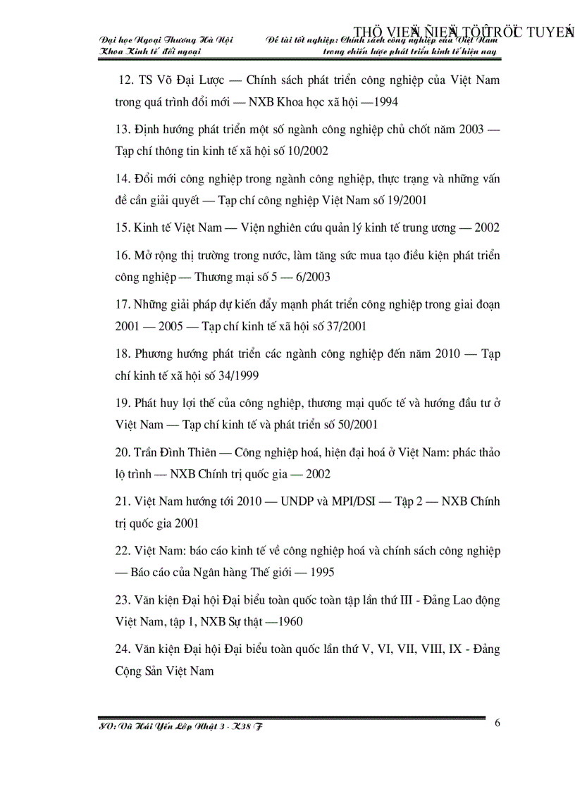 image for page Chính sách công nghiệp của Việt Nam trong chiến lược phát triển kinh tế hiện nay