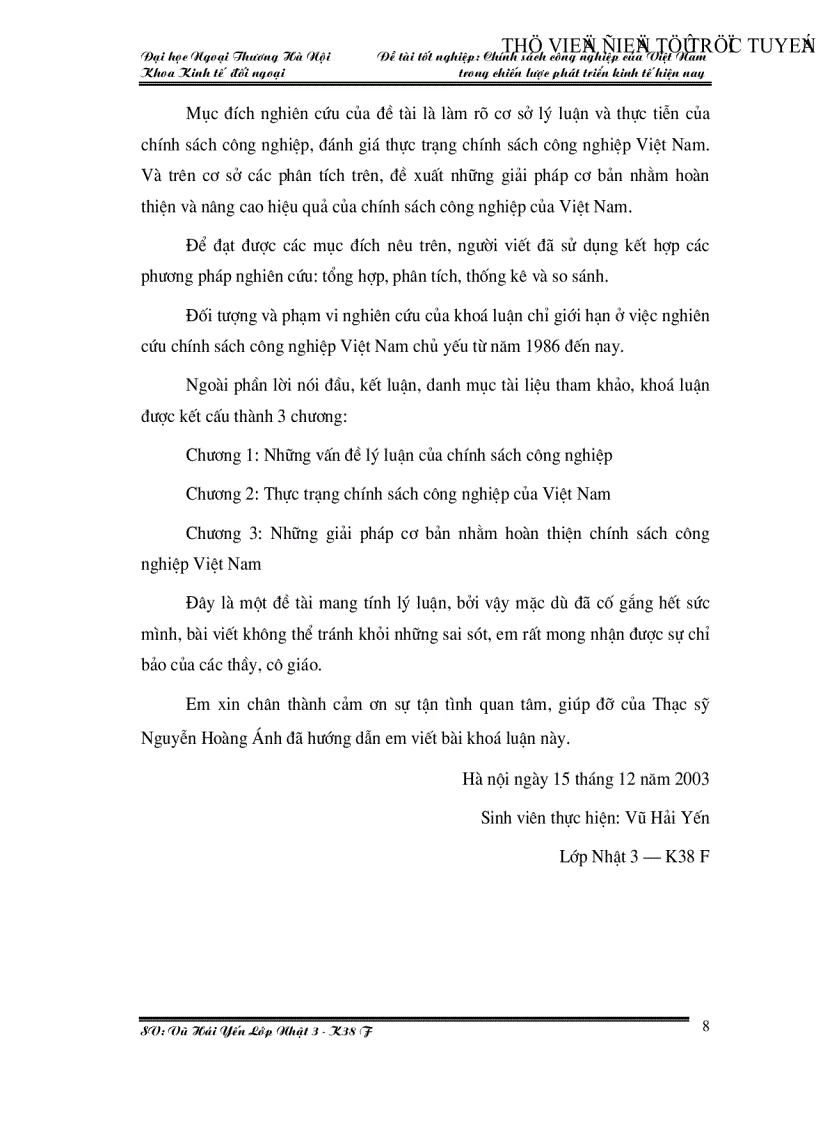 image for page Chính sách công nghiệp của Việt Nam trong chiến lược phát triển kinh tế hiện nay