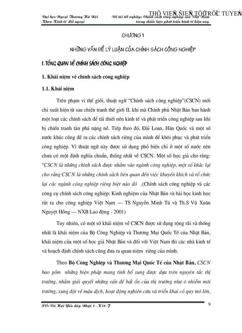 image for page Chính sách công nghiệp của Việt Nam trong chiến lược phát triển kinh tế hiện nay