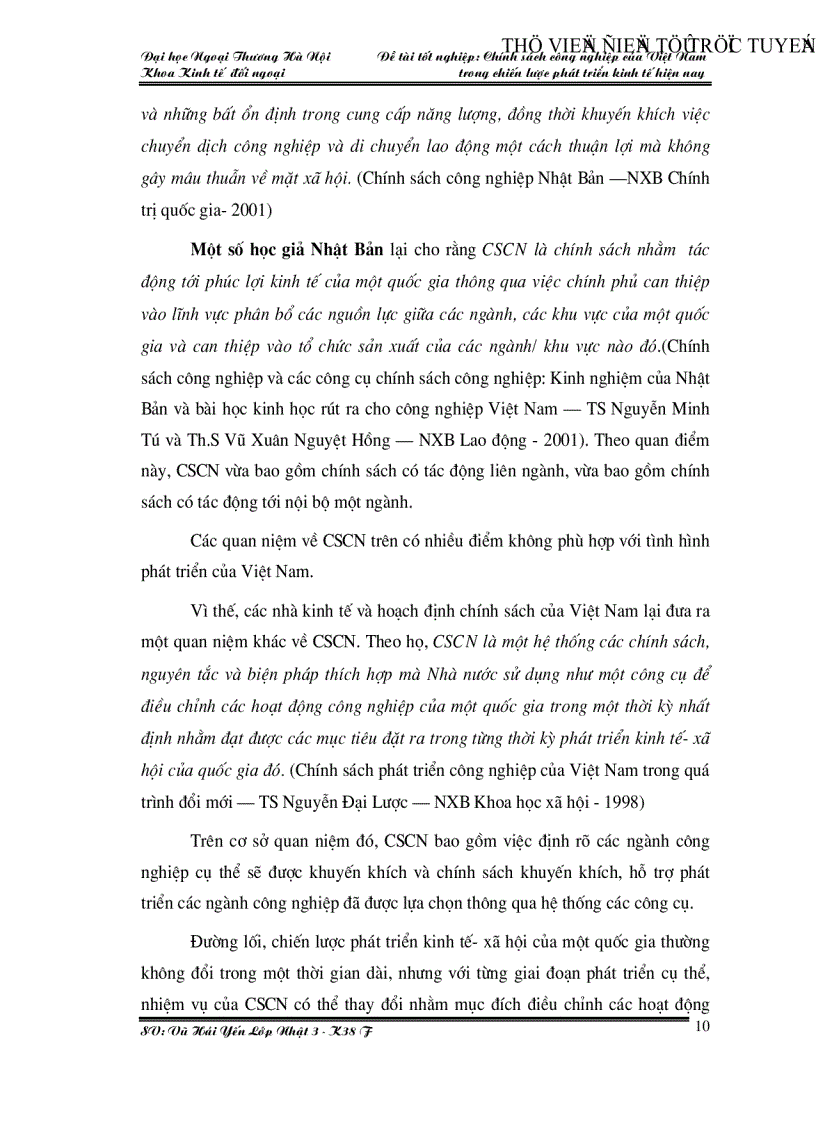 image for page Chính sách công nghiệp của Việt Nam trong chiến lược phát triển kinh tế hiện nay