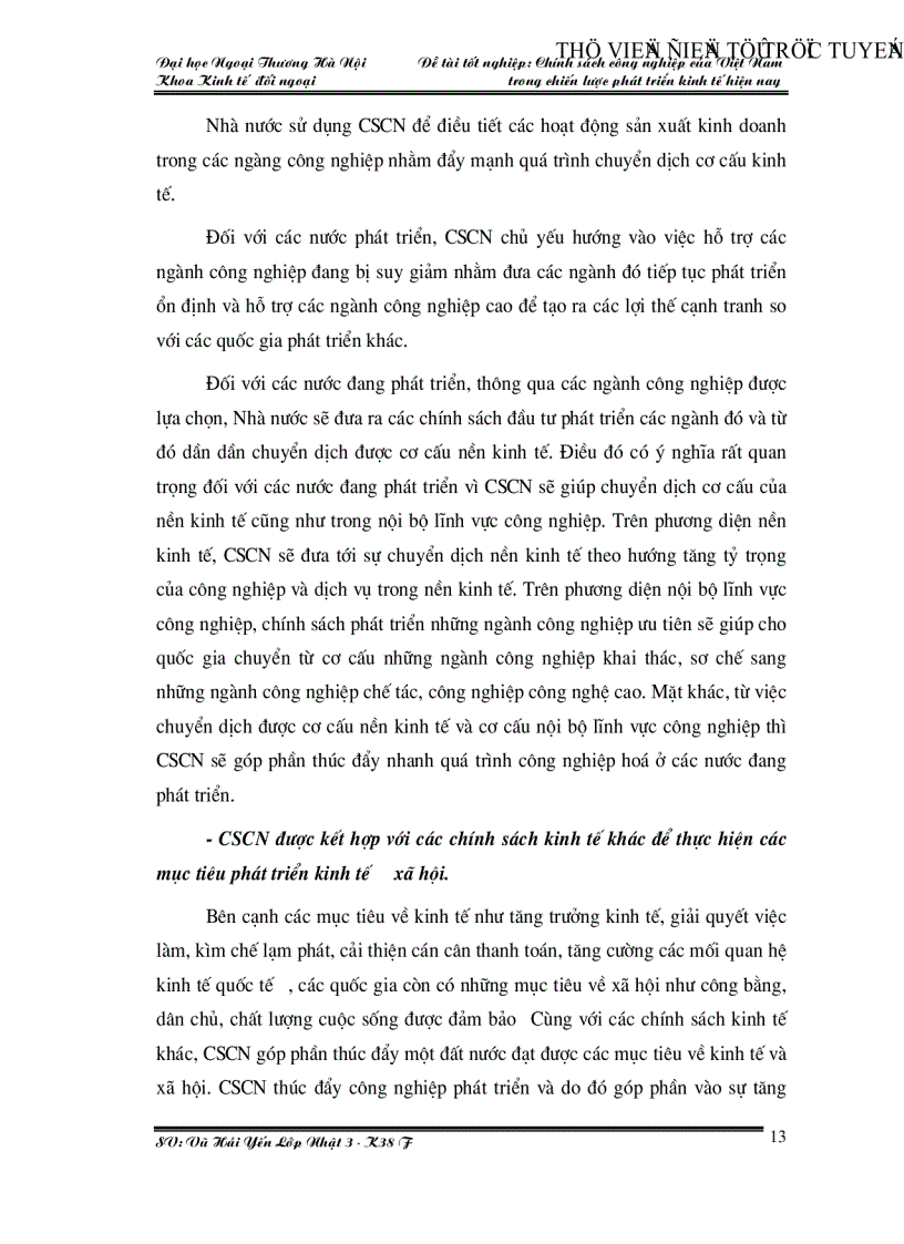 image for page Chính sách công nghiệp của Việt Nam trong chiến lược phát triển kinh tế hiện nay