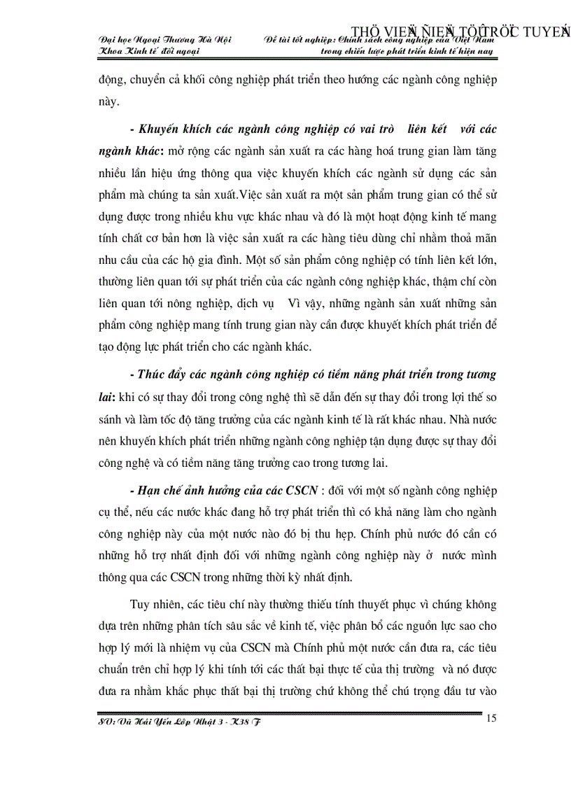 image for page Chính sách công nghiệp của Việt Nam trong chiến lược phát triển kinh tế hiện nay