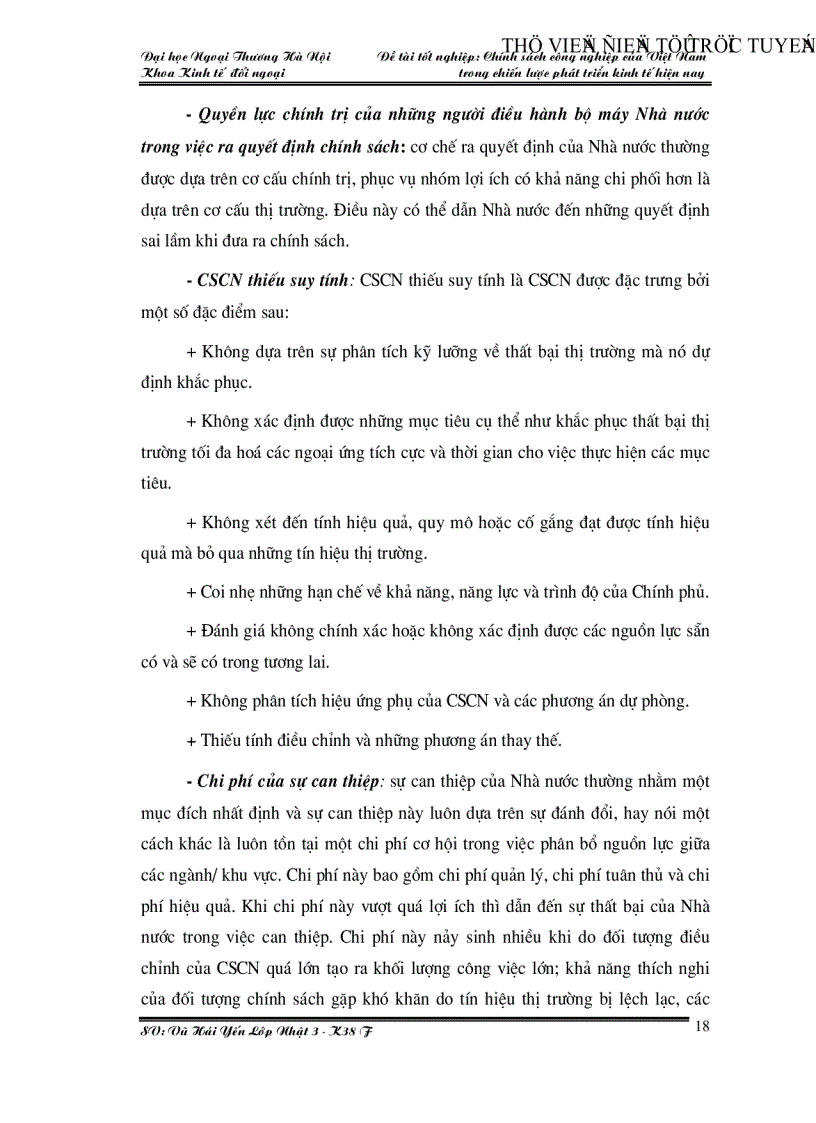 image for page Chính sách công nghiệp của Việt Nam trong chiến lược phát triển kinh tế hiện nay