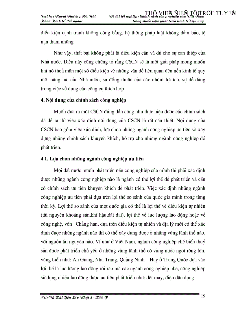 image for page Chính sách công nghiệp của Việt Nam trong chiến lược phát triển kinh tế hiện nay