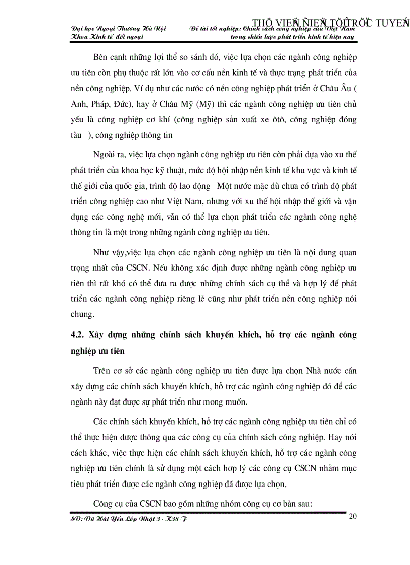 image for page Chính sách công nghiệp của Việt Nam trong chiến lược phát triển kinh tế hiện nay