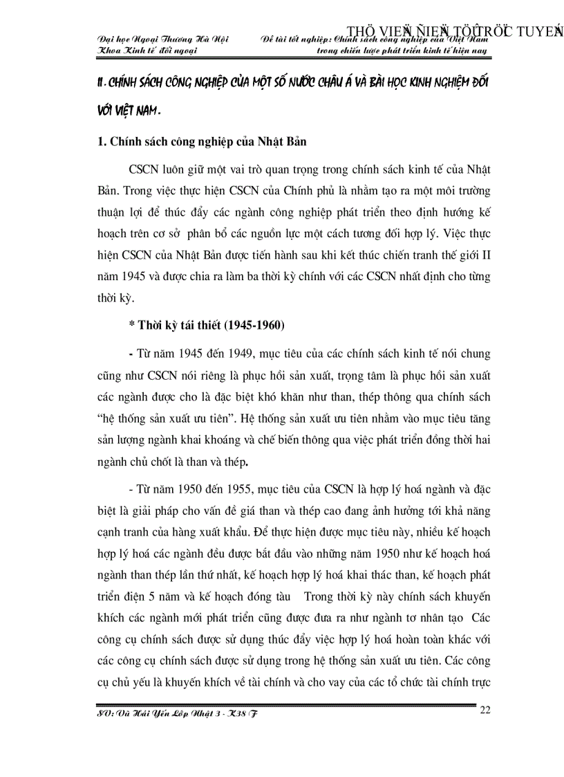 image for page Chính sách công nghiệp của Việt Nam trong chiến lược phát triển kinh tế hiện nay