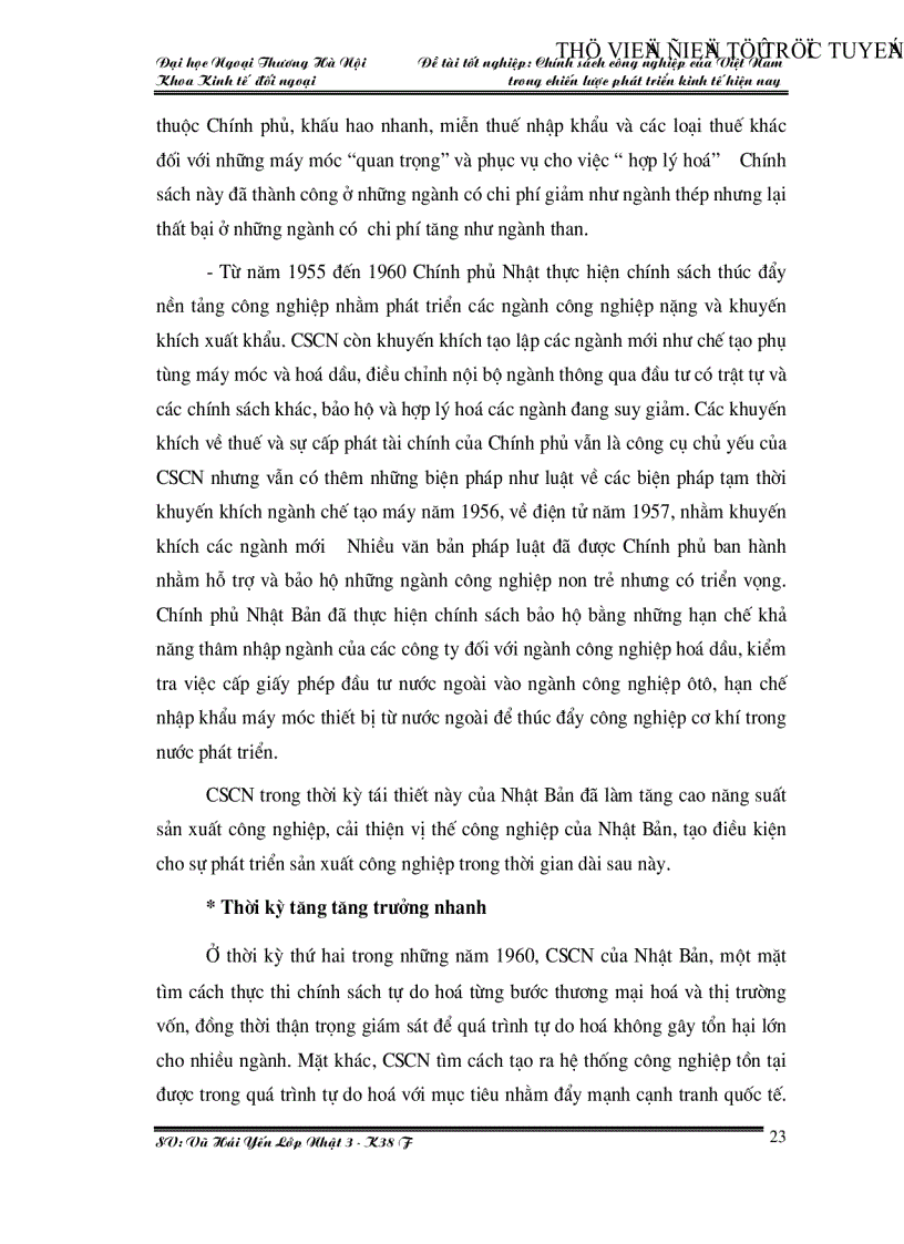 image for page Chính sách công nghiệp của Việt Nam trong chiến lược phát triển kinh tế hiện nay