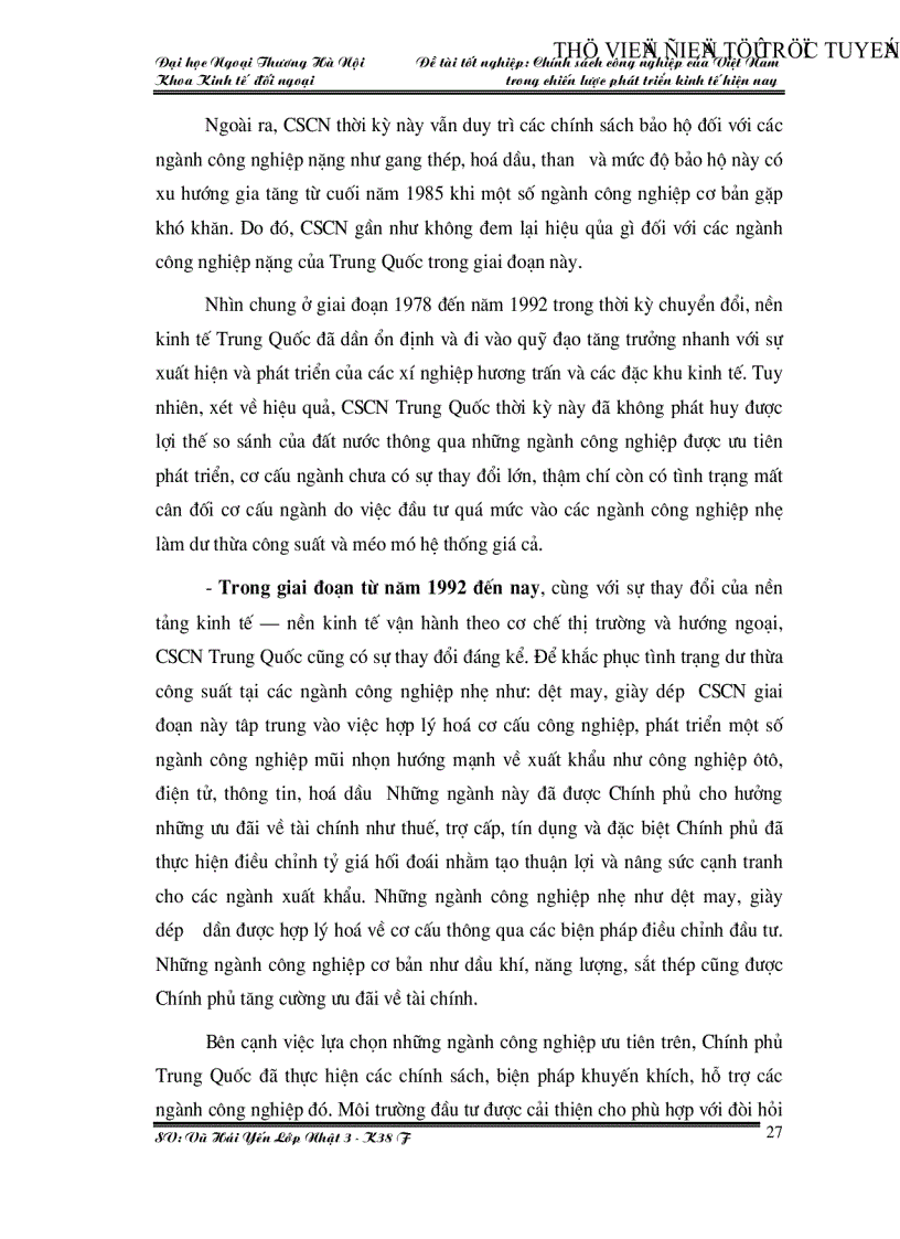 image for page Chính sách công nghiệp của Việt Nam trong chiến lược phát triển kinh tế hiện nay