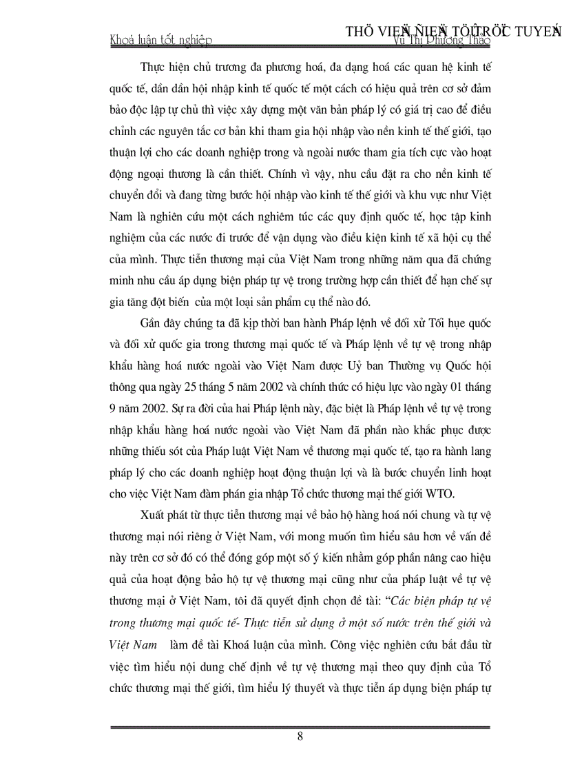 image for page Các biện pháp tự vệ trong thương mại quốc tế Thực tiễn sử dụng ở một số nước trên thế giới và Việt Nam