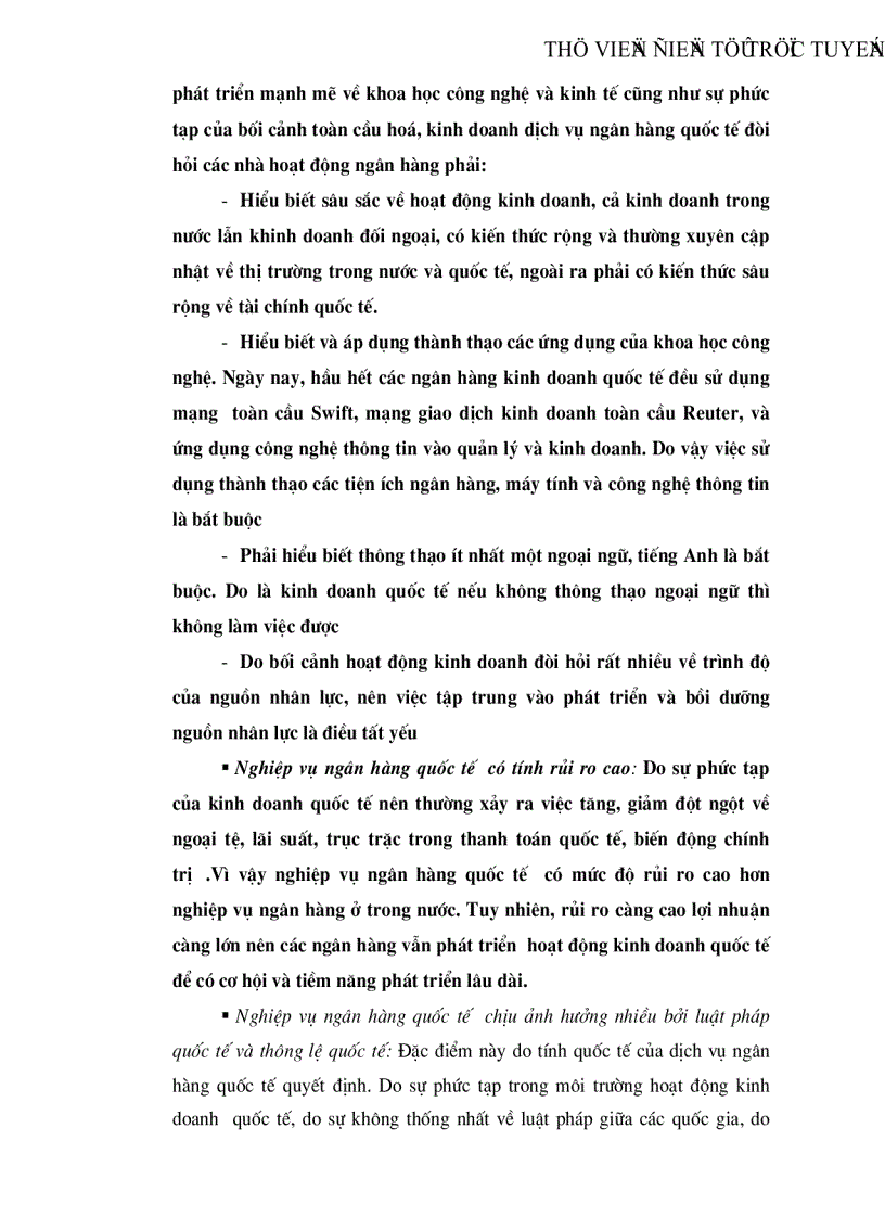 image for page Dịch vụ ngân hàng quốc tế giải pháp hoàn thiện và phát triển trong hệ thống các ngân hàng thương mại quốc doanh Việt Nam