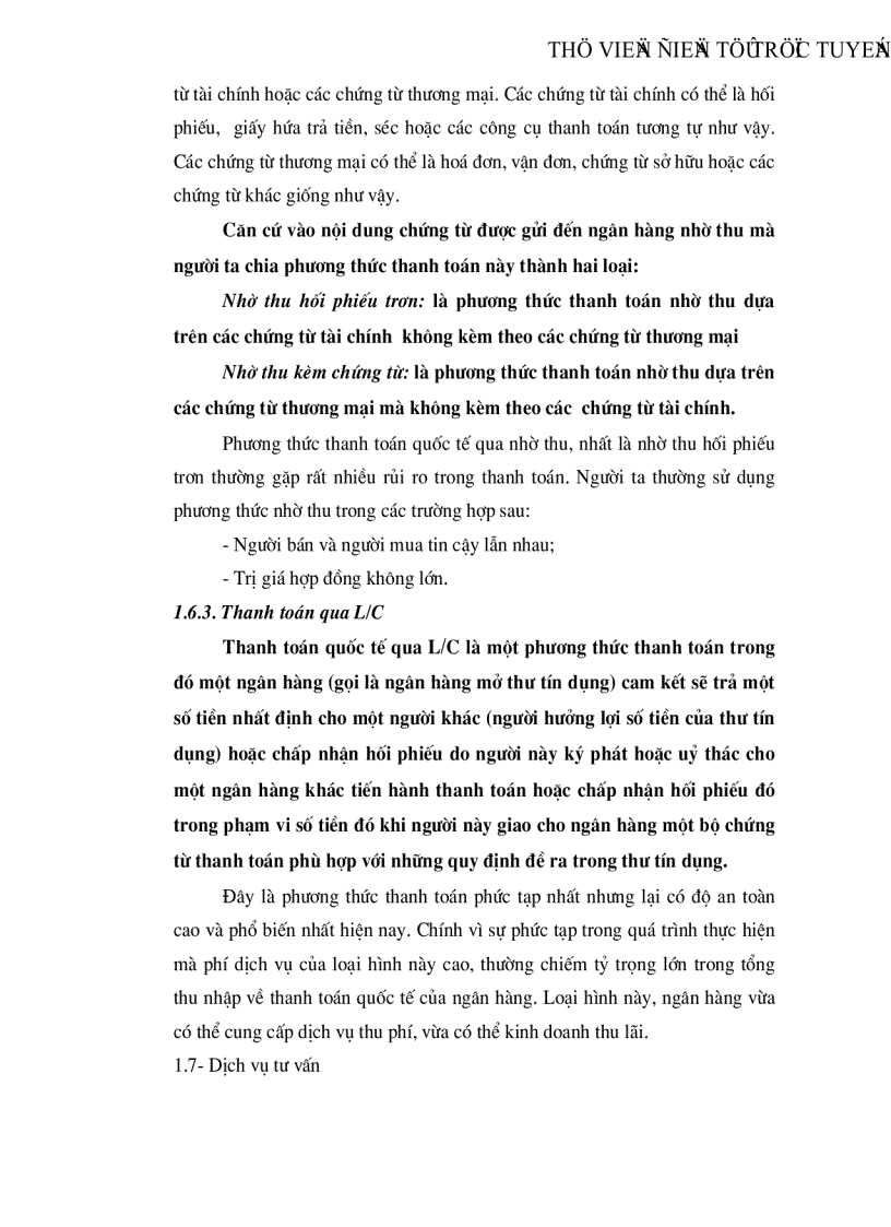 image for page Dịch vụ ngân hàng quốc tế giải pháp hoàn thiện và phát triển trong hệ thống các ngân hàng thương mại quốc doanh Việt Nam