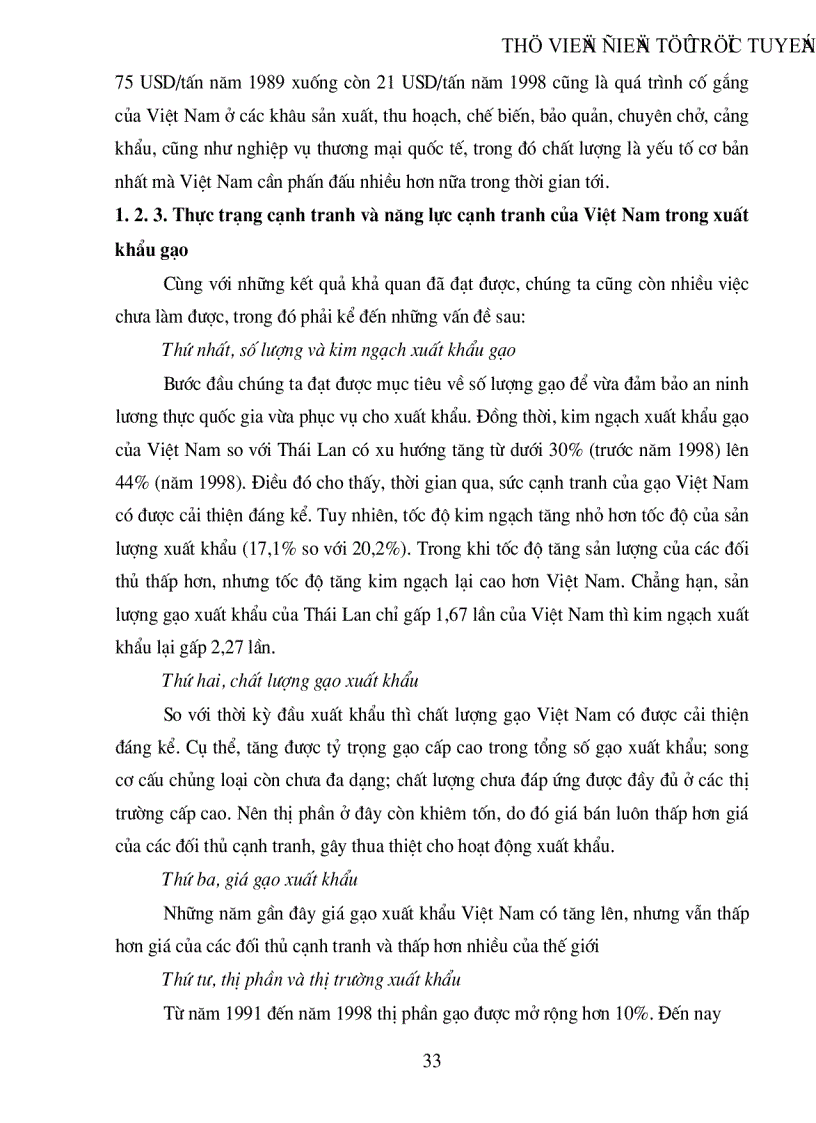 image for page Chiến lược xuất khẩu sản phẩm gạo nhằm nâng cao năng lực cạnh tranh xuất khẩu của Việt Nam