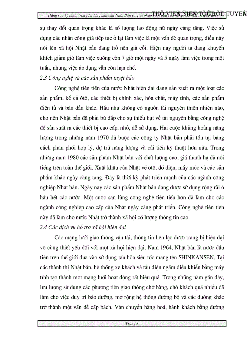 image for page Hàng rào kỹ thuật trong Thương mại của Nhật Bản và giải pháp vượt qua của hàng xuất khẩu Việt nam