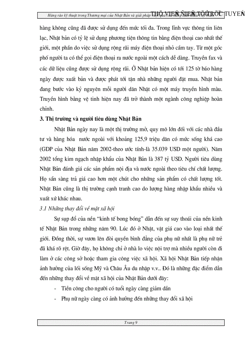 image for page Hàng rào kỹ thuật trong Thương mại của Nhật Bản và giải pháp vượt qua của hàng xuất khẩu Việt nam