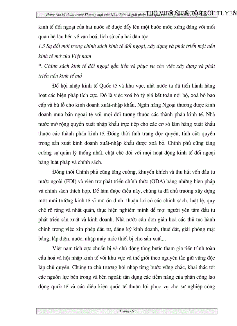 image for page Hàng rào kỹ thuật trong Thương mại của Nhật Bản và giải pháp vượt qua của hàng xuất khẩu Việt nam