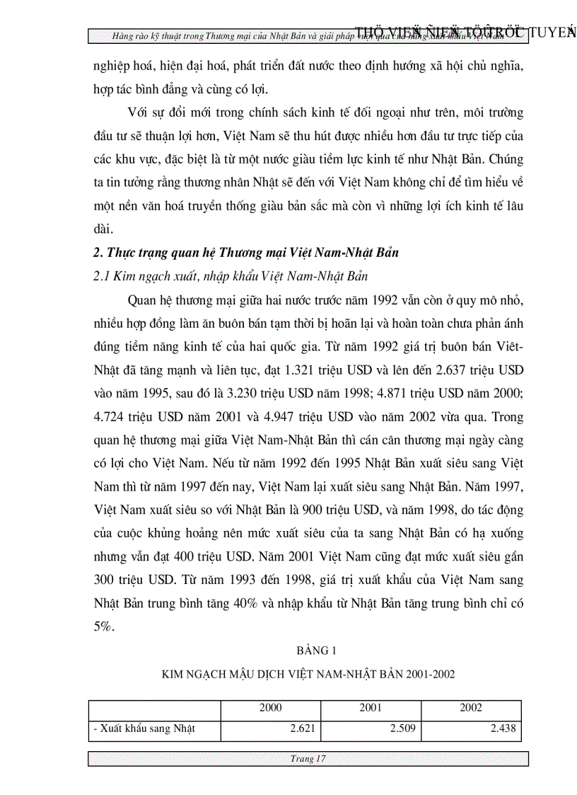 image for page Hàng rào kỹ thuật trong Thương mại của Nhật Bản và giải pháp vượt qua của hàng xuất khẩu Việt nam