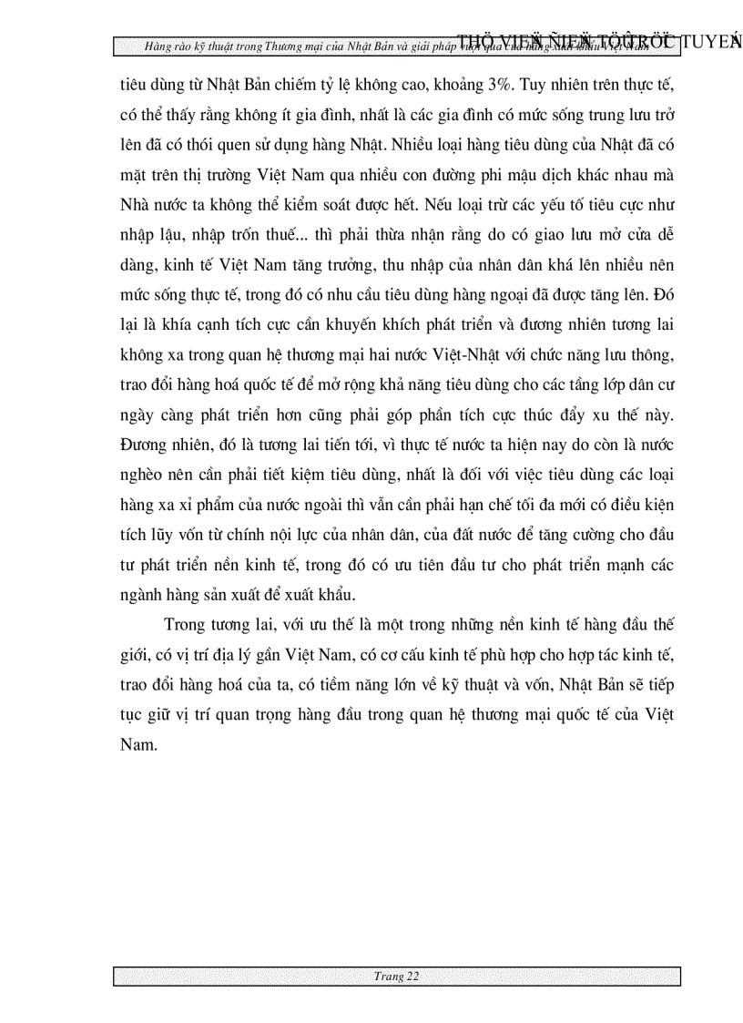 image for page Hàng rào kỹ thuật trong Thương mại của Nhật Bản và giải pháp vượt qua của hàng xuất khẩu Việt nam