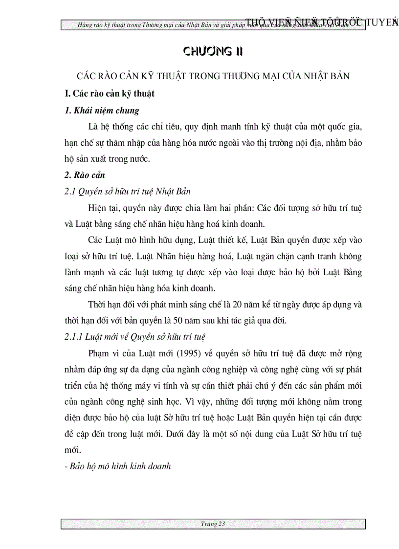 image for page Hàng rào kỹ thuật trong Thương mại của Nhật Bản và giải pháp vượt qua của hàng xuất khẩu Việt nam