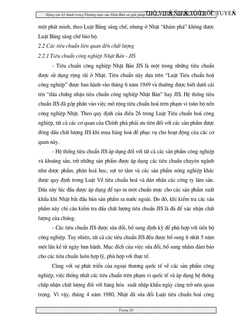 image for page Hàng rào kỹ thuật trong Thương mại của Nhật Bản và giải pháp vượt qua của hàng xuất khẩu Việt nam